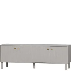 Skandi Lowboard 4-türig in Grau - Huvina^Wohnen Hot