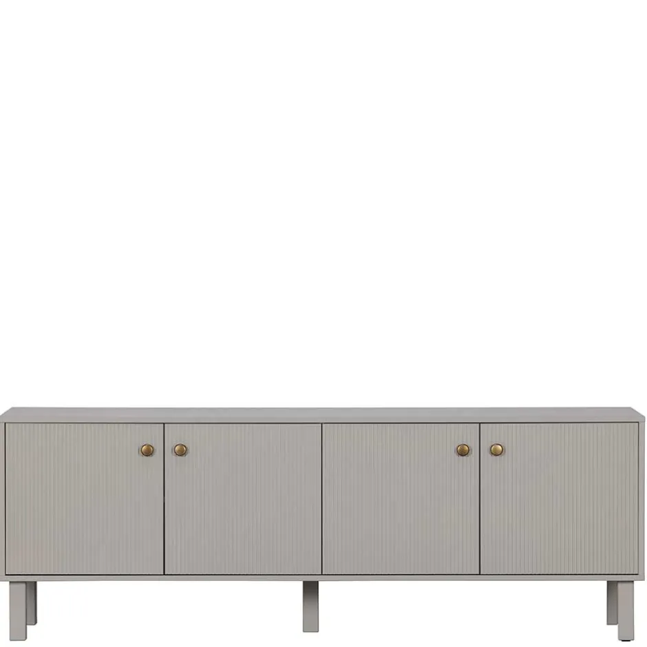 Skandi Lowboard 4-türig in Grau - Huvina^Wohnen Hot