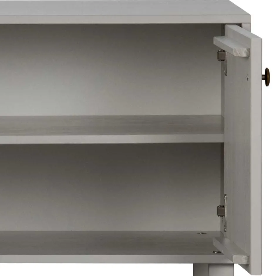 Skandi Lowboard 4-türig in Grau - Huvina^Wohnen Hot