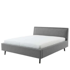 Wohnen Skandi Polsterbett in Grau Stoff - Optica