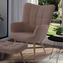 Wohnen Skandi Polstersessel in Beige - Trees