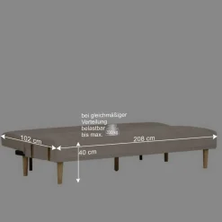 Skandi Schlafsofa in Beigegrau - Anhora^Wohnen Sale