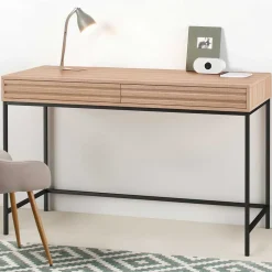 Wohnen Skandi Schreibtisch in Eiche Optik - Lunira