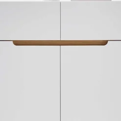 Skandi Schuhschrank in Weiß & Eiche - Blacingo^Wohnen