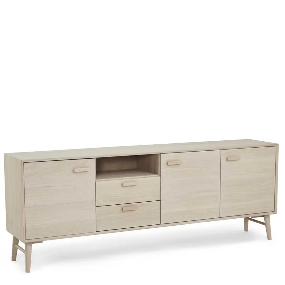 Wohnen Skandi Sideboard in Eiche Weiß - Lametla