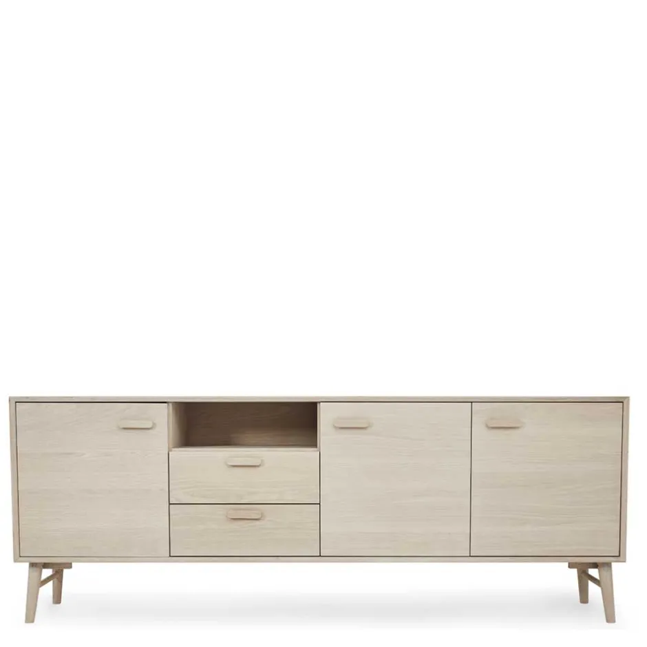 Wohnen Skandi Sideboard in Eiche Weiß - Lametla