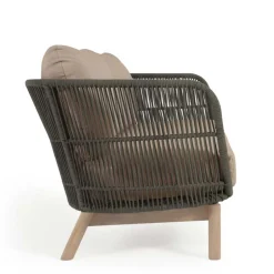 Wohnen Skandi Sofa aus Kordel in Dunkelgrün - Pluto