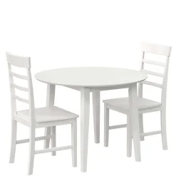 Skandi Tischgruppe in Weiß - Rarera (dreiteilig)^Wohnen Discount