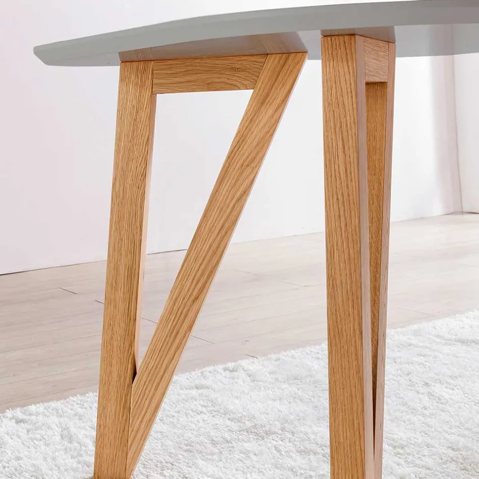 Skandi Tischgruppe mit Samt Stühlen - Pius (siebenteilig)^Wohnen Best