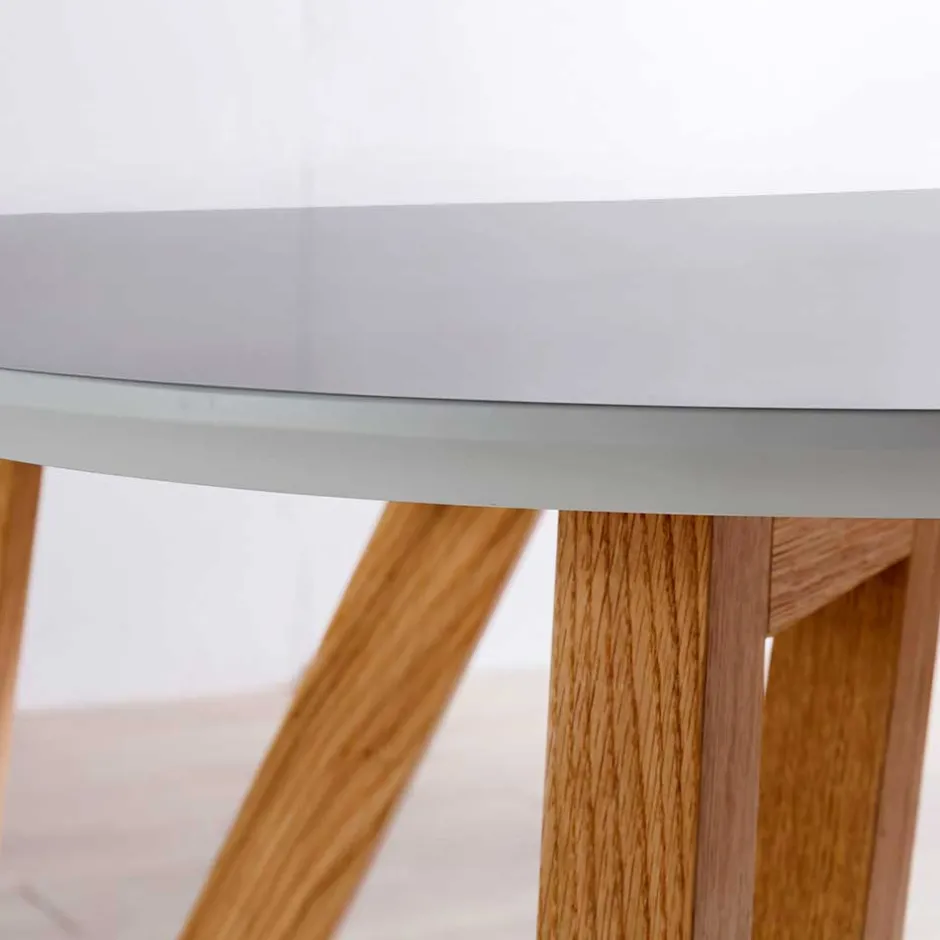 Skandi Tischgruppe mit Samt Stühlen - Pius (siebenteilig)^Wohnen Best