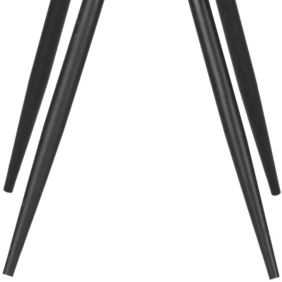 Skandi Tischsessel in Hellgrau & Schwarz - Naviron (2er Set)^Wohnen