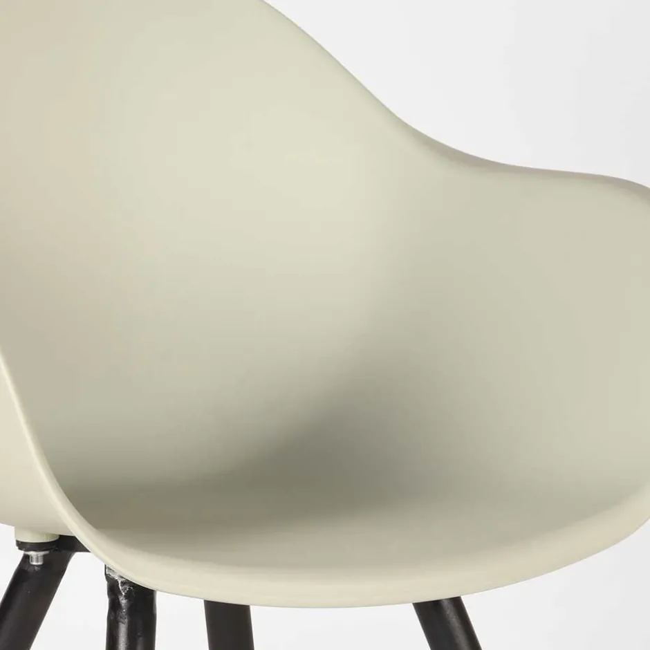 Skandi Tischsessel in Hellgrau & Schwarz - Naviron (2er Set)^Wohnen