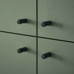 Wohnen Skandi TV Anbauwand Möbel in Graugrün - Oliva (dreiteilig)