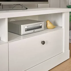 Skandi TV Board in weißer Holzoptik Pinie - Liancos^Wohnen