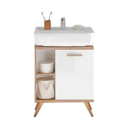 Wohnen Skandi Waschbeckenunterschrank zweifarbig - Timur