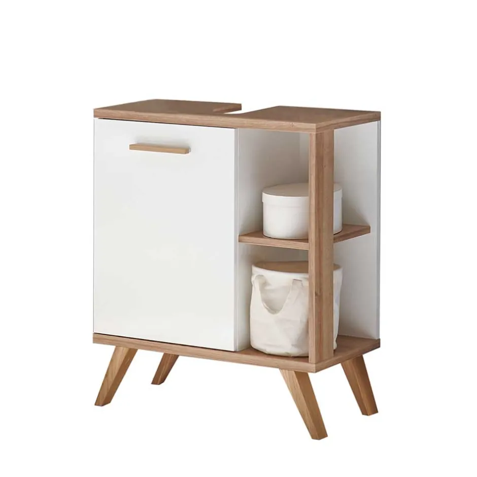 Wohnen Skandi Waschbeckenunterschrank zweifarbig - Timur