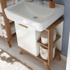 Wohnen Skandi Waschbeckenunterschrank zweifarbig - Timur