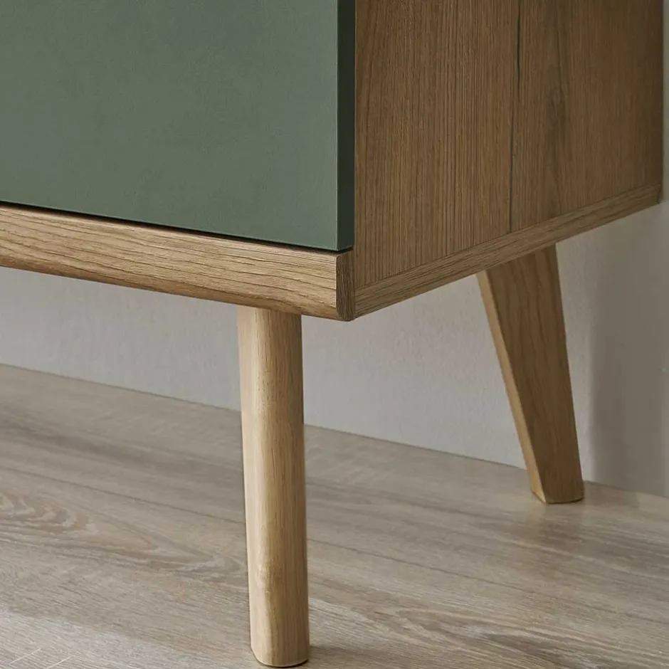 Wohnen Skandi Wohnzimmer Schränke & Wandboard - Oliva (dreiteilig)