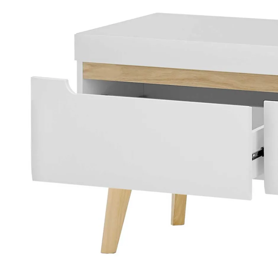 Skandi Wohnzimmermöbel Set - Ginko (dreiteilig)^Wohnen Discount