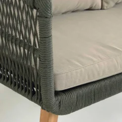 Sofa & Sessel aus Kordel-Geflecht - Lagoas (dreiteilig)^Wohnen