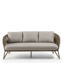Wohnen Sofa aus Seilgeflecht in Hellbraun & Beige - Jadnea