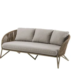 Wohnen Sofa aus Seilgeflecht in Hellbraun & Beige - Jadnea