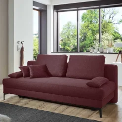 Sofa mit Bettfunktion in dunklem Lila - Ninjos^Wohnen
