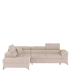 Sofaecke mit Schlaffunktion in Beige Webstoff - Rirua^Wohnen Online