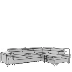 Sofaecke mit Schlaffunktion in Beige Webstoff - Rirua^Wohnen Online