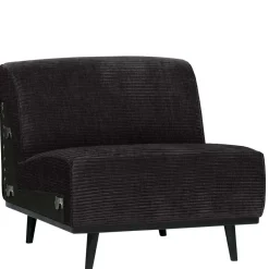 Wohnen Sofa-Modul in Dunkelgrau Breitcord-Bezug - Vibka