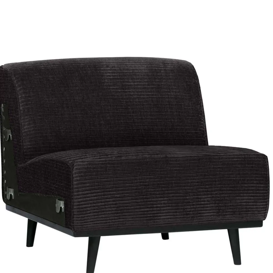 Wohnen Sofa-Modul in Dunkelgrau Breitcord-Bezug - Vibka