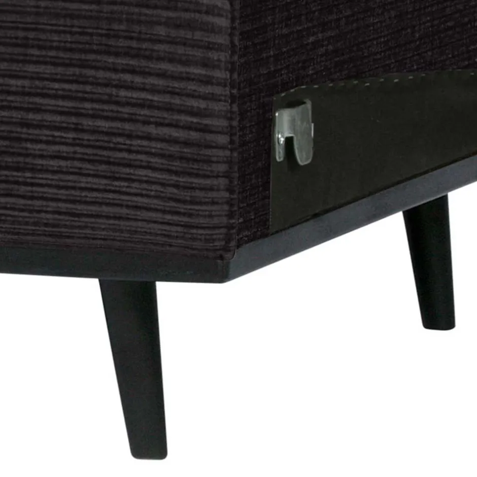 Wohnen Sofa-Modul in Dunkelgrau Breitcord-Bezug - Vibka