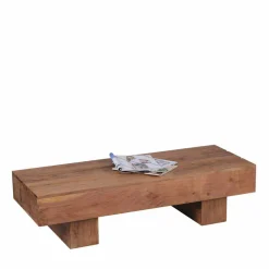 Wohnen Sofatisch aus naturbelassenem Holz Oridano Akazie massiv