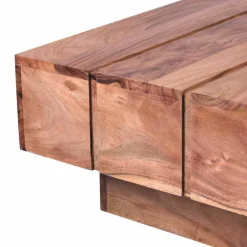 Wohnen Sofatisch aus naturbelassenem Holz Oridano Akazie massiv