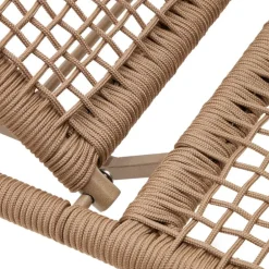 Wohnen Sonnenliege aus Kordelgeflecht in Beige - Draguno