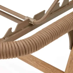 Wohnen Sonnenliege aus Kordelgeflecht in Beige - Draguno
