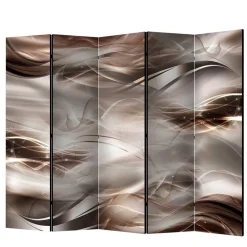 Spanische Wand in Braun & Hellgrau bedruckt - Dennja^Wohnen Online