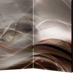 Spanische Wand in Braun & Hellgrau bedruckt - Dennja^Wohnen Online