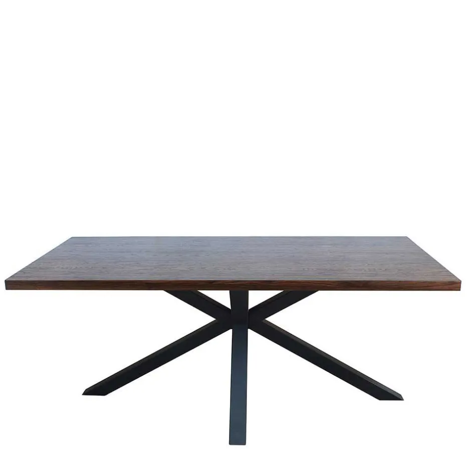 Spider Esstisch & Samt Armlehnstühle - Mendoza (fünfteilig)^Wohnen Outlet