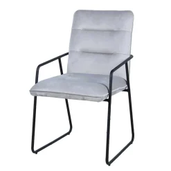 Spider Esstisch & Samt Armlehnstühle - Mendoza (fünfteilig)^Wohnen Outlet