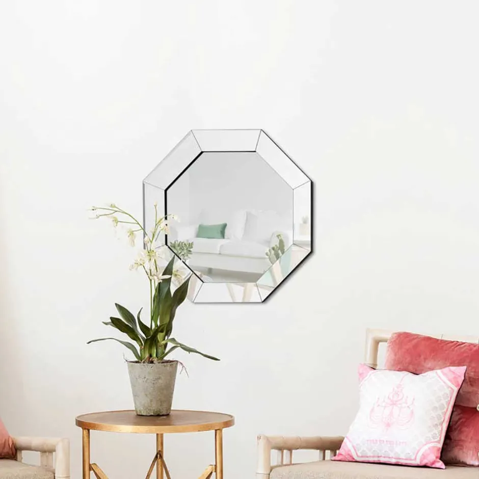 Spiegel in achteckiger Form - Shining^Wohnen Discount