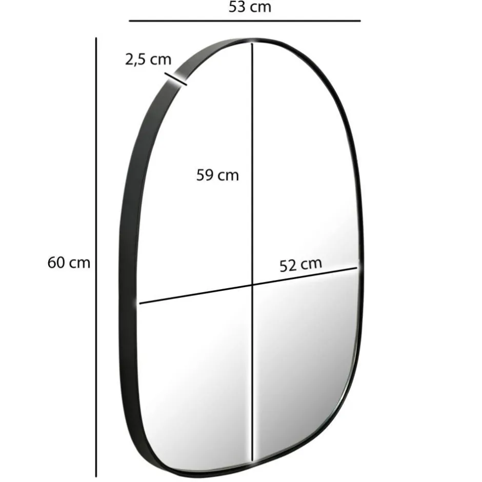 Wohnen Spiegel in organischer Form - Vuturava