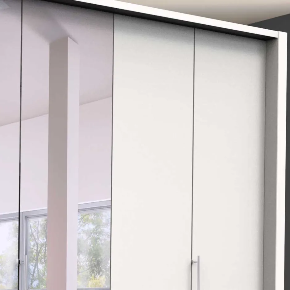 Wohnen Spiegel Kleiderschrank mit Falttüren - Donpiave