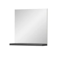 Wohnen Spiegel mit Ablage in Dunkelgrau - Suad