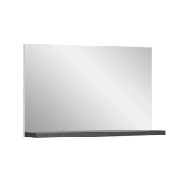 Wohnen Spiegel mit Ablage in Dunkelgrau - Suad