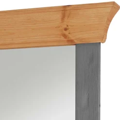 Spiegel mit Ablage und Holzrahmen zweifarbig - Glams^Wohnen