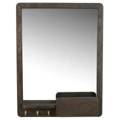 Spiegel mit Briefablage & Schlüsselhaken - Cora^Wohnen Best