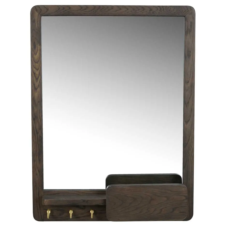 Spiegel mit Briefablage & Schlüsselhaken - Cora^Wohnen Best