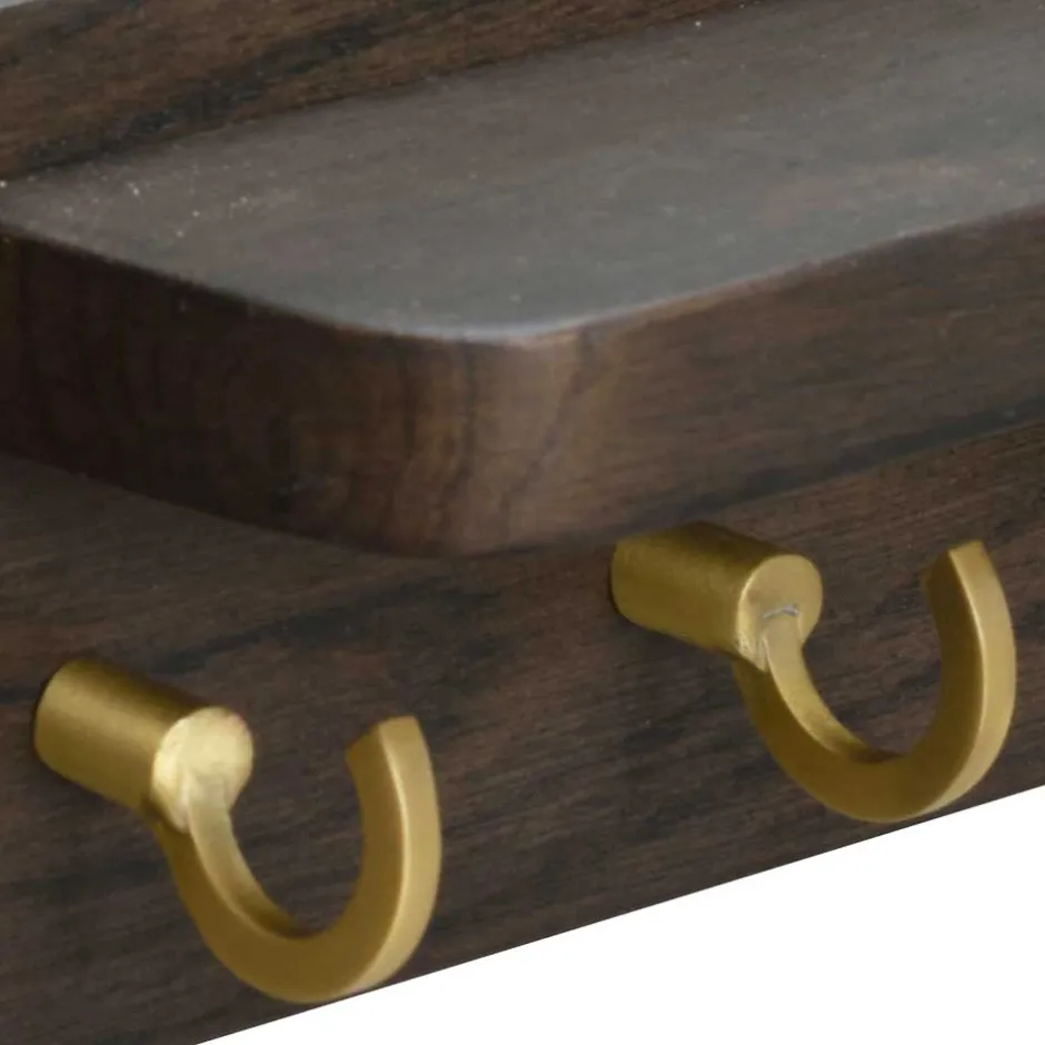 Spiegel mit Briefablage & Schlüsselhaken - Cora^Wohnen Best