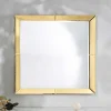Wohnen Spiegel mit Glasrahmen in Gold - Sognory